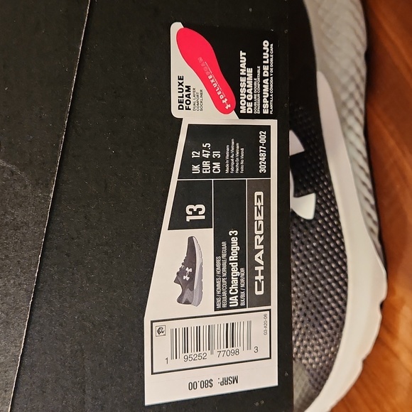 UNDER ARMOUR-CHARGED ROGUE 3  MEN'S- SIZE 13 - NEW - Picture 6 of 6
